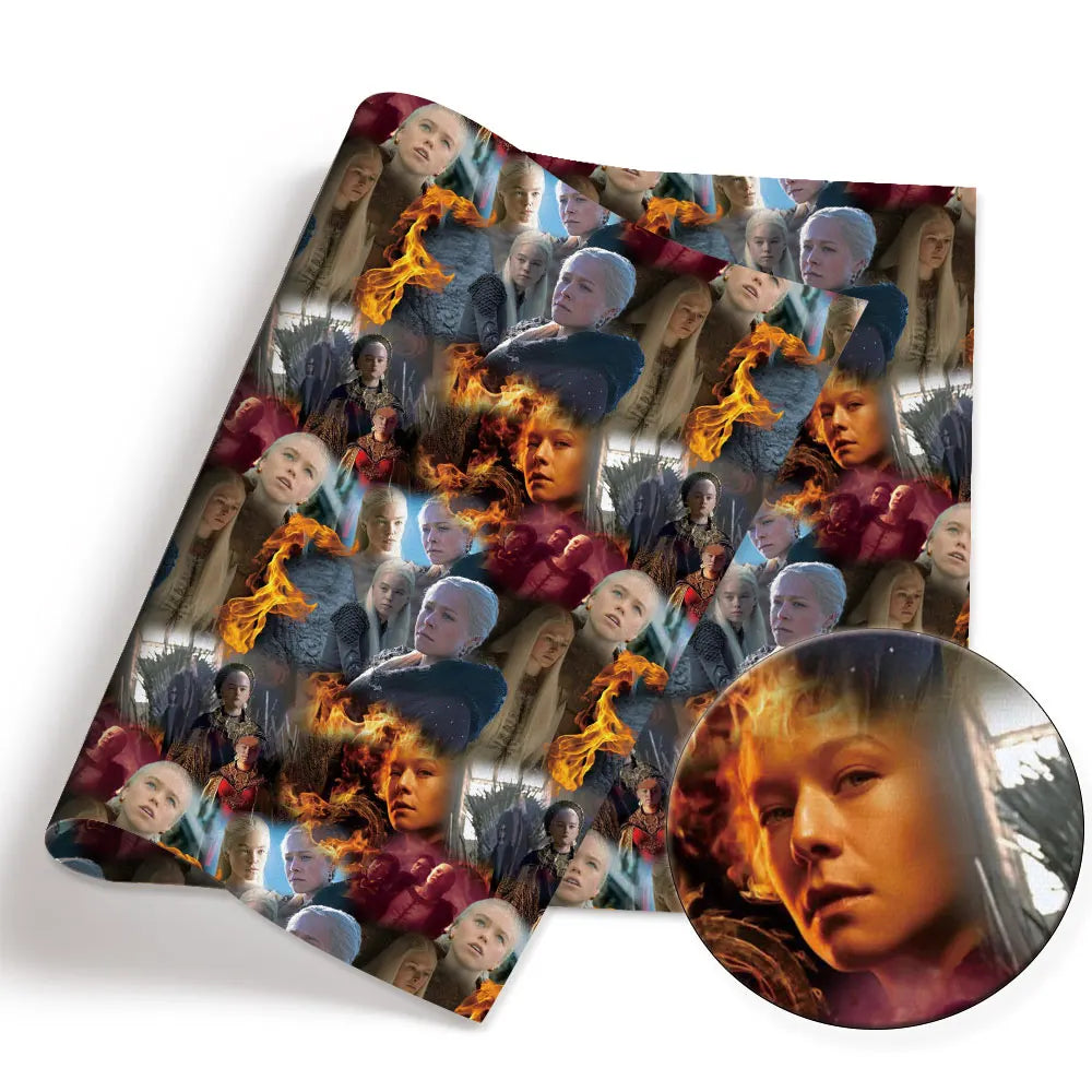 printed fabric 140x50cm