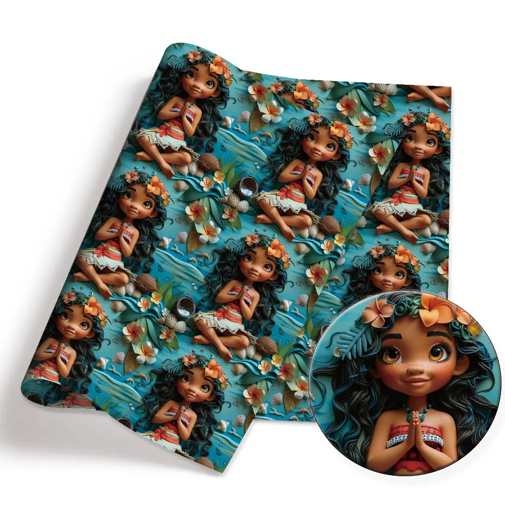 printed fabric 140x50cm