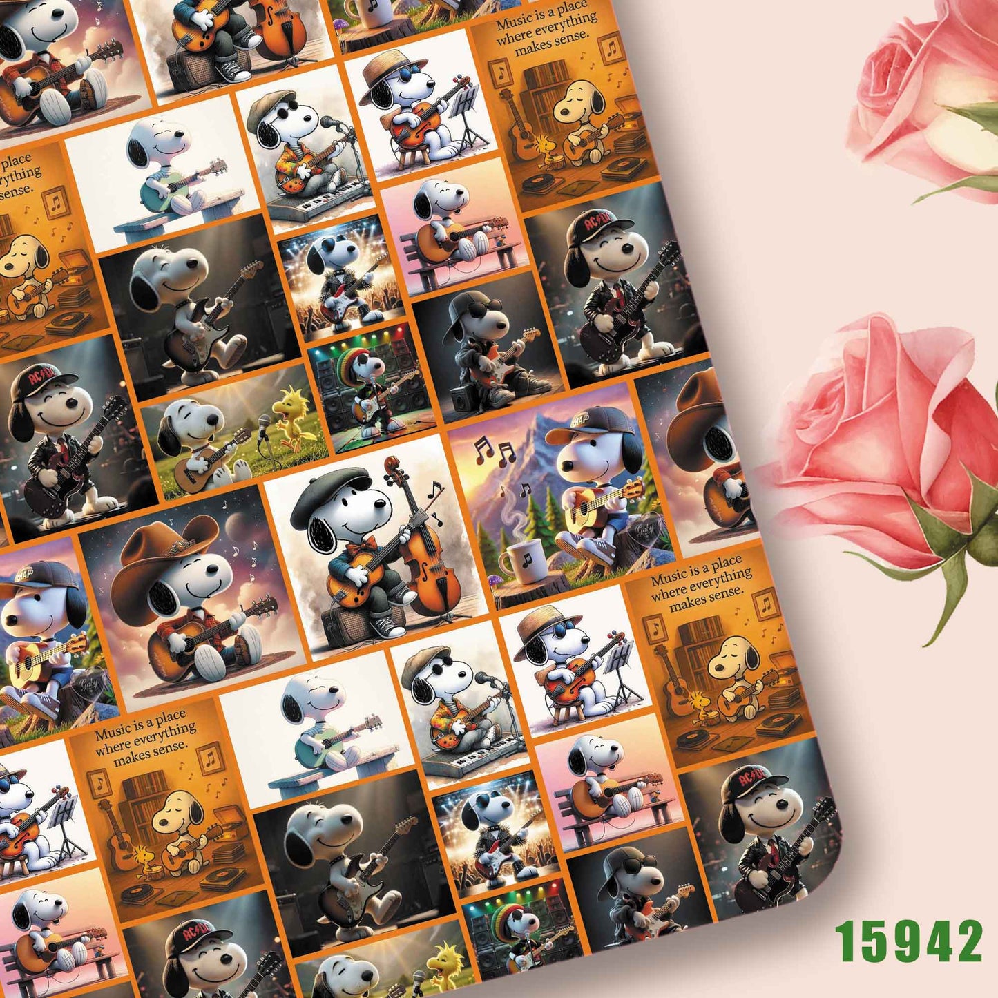 printed fabric 140x50cm15935