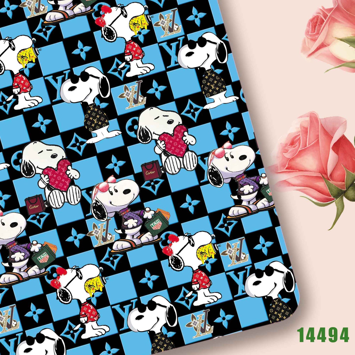 printed fabric 140x50cm14491