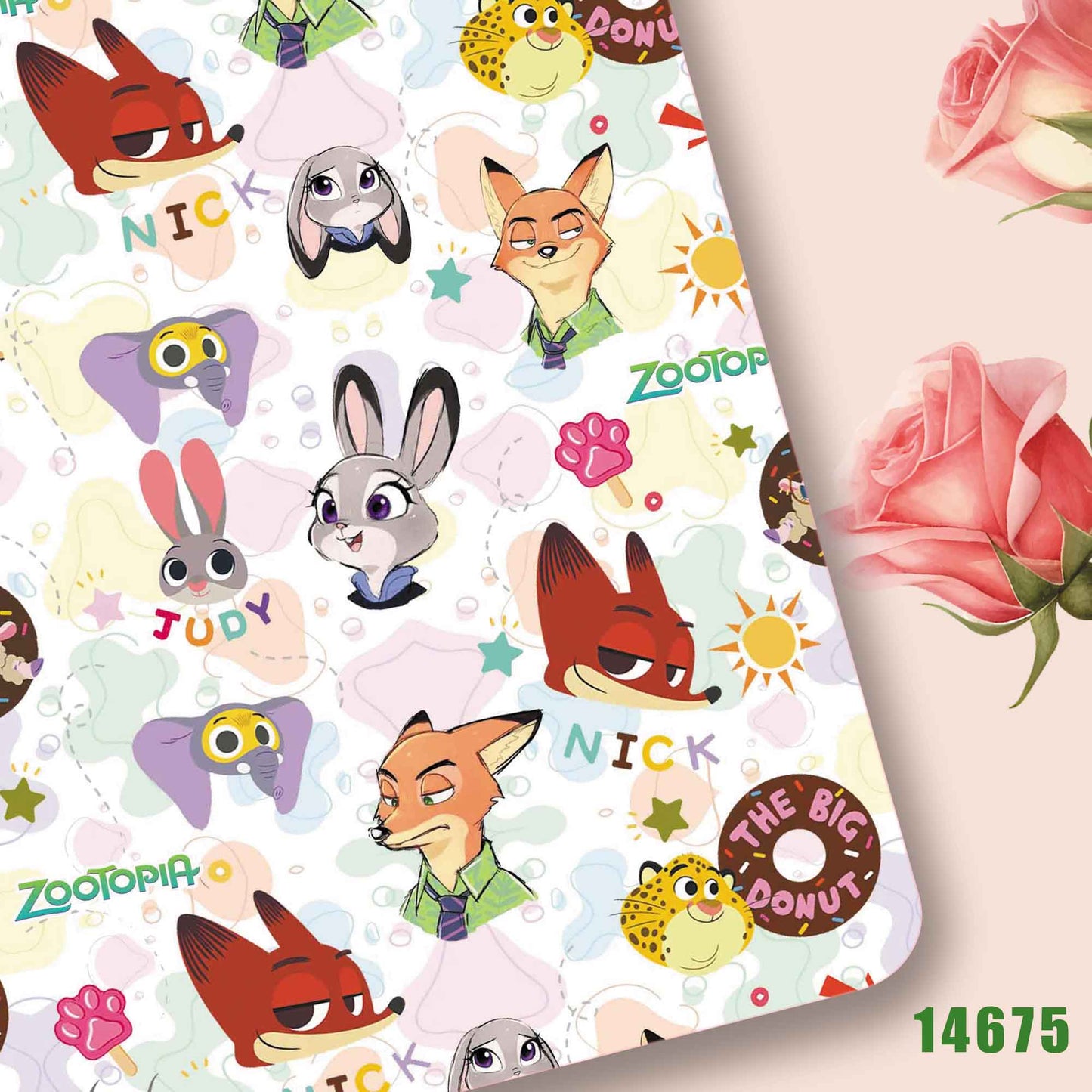 printed fabric 140x50cm14666