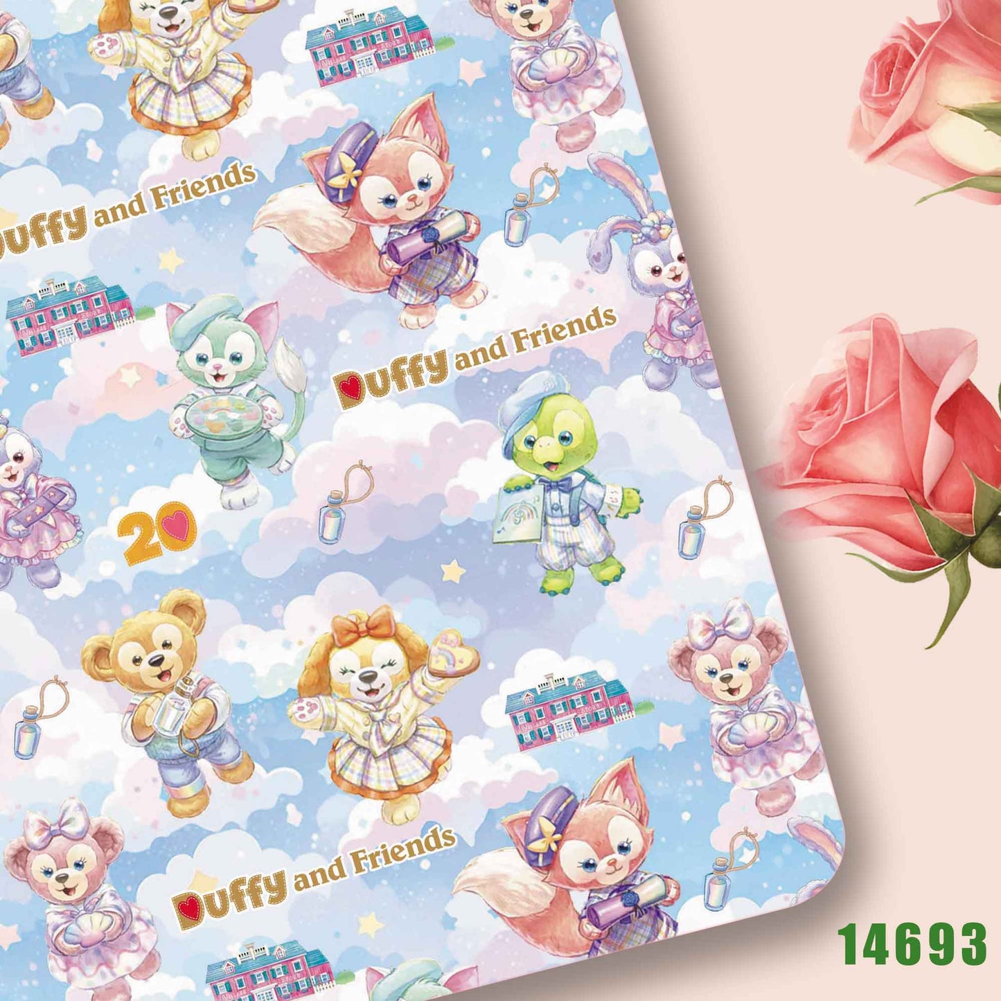 printed fabric 140x50cm14686