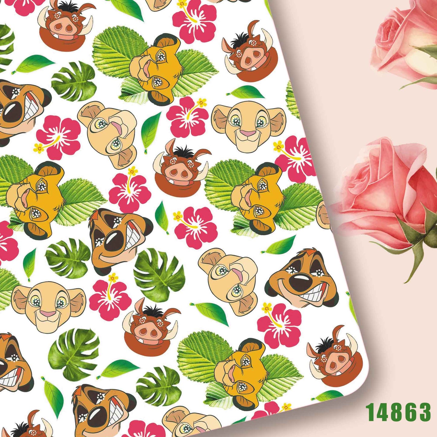 printed fabric 140x50cm14860