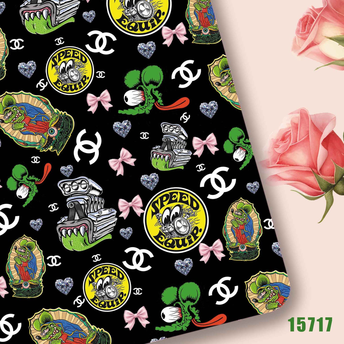 printed fabric 140x50cm15712