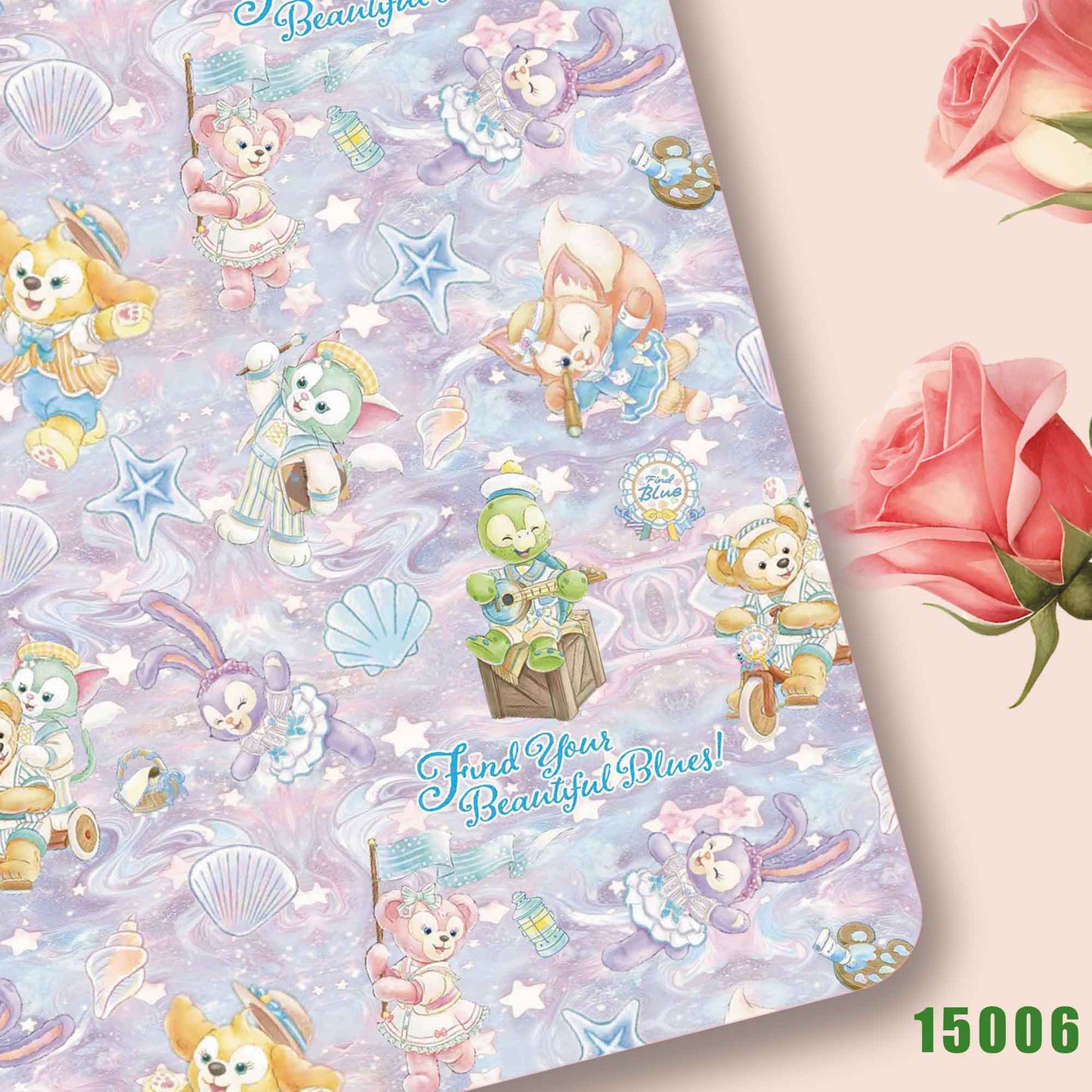 printed fabric 140x50cm15002