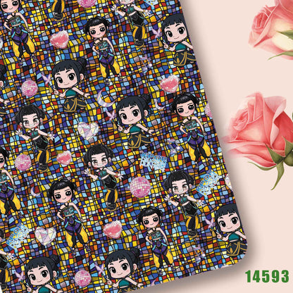 printed fabric 140x50cm