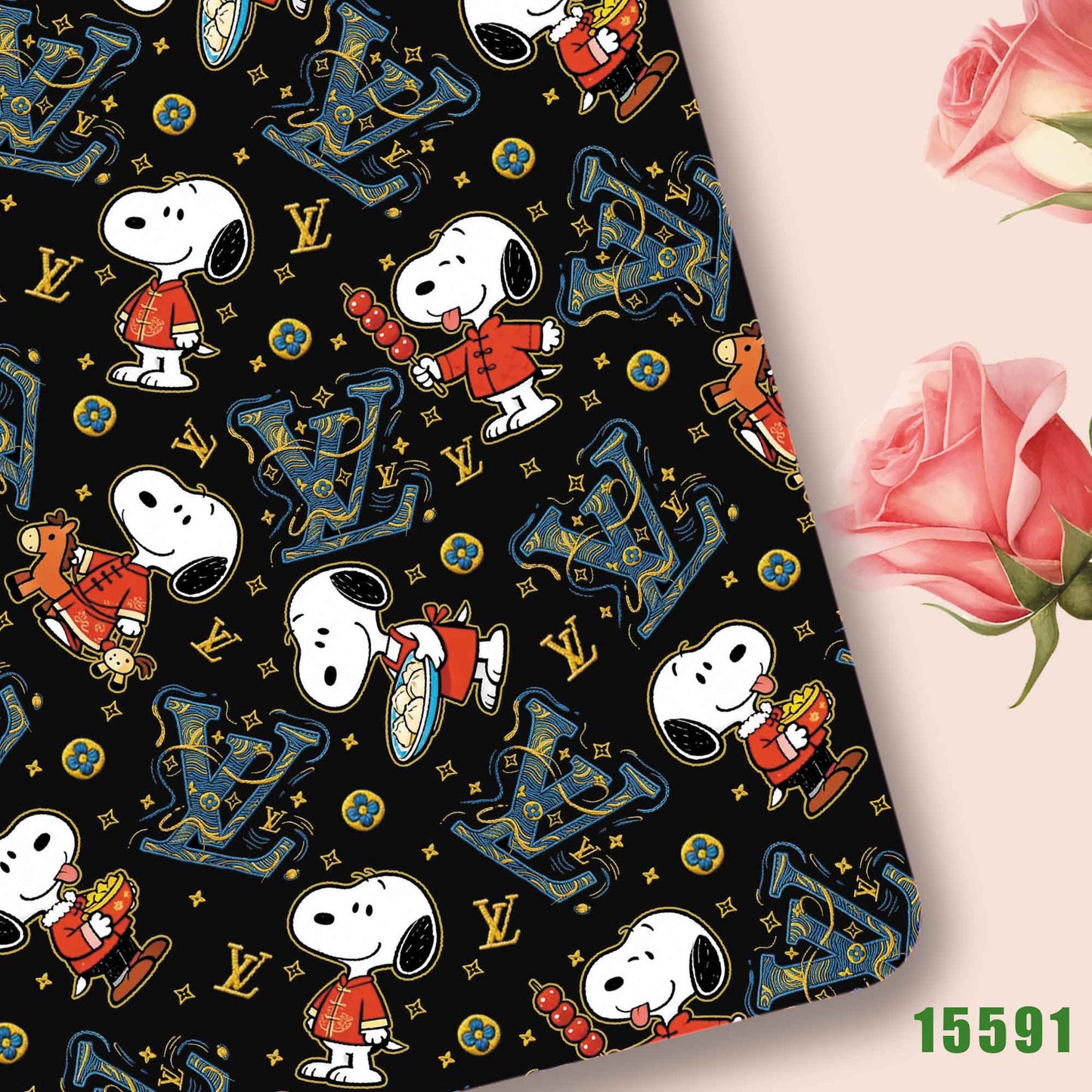 printed fabric 140x50cm15591