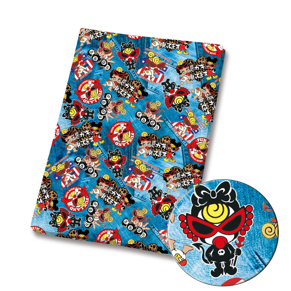 printed fabric 140x50cm