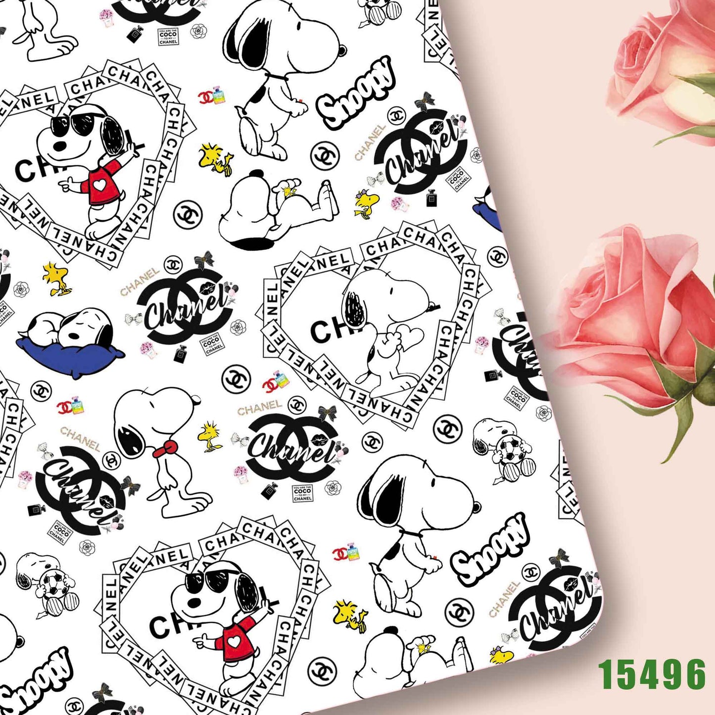 printed fabric 140x50cm15491