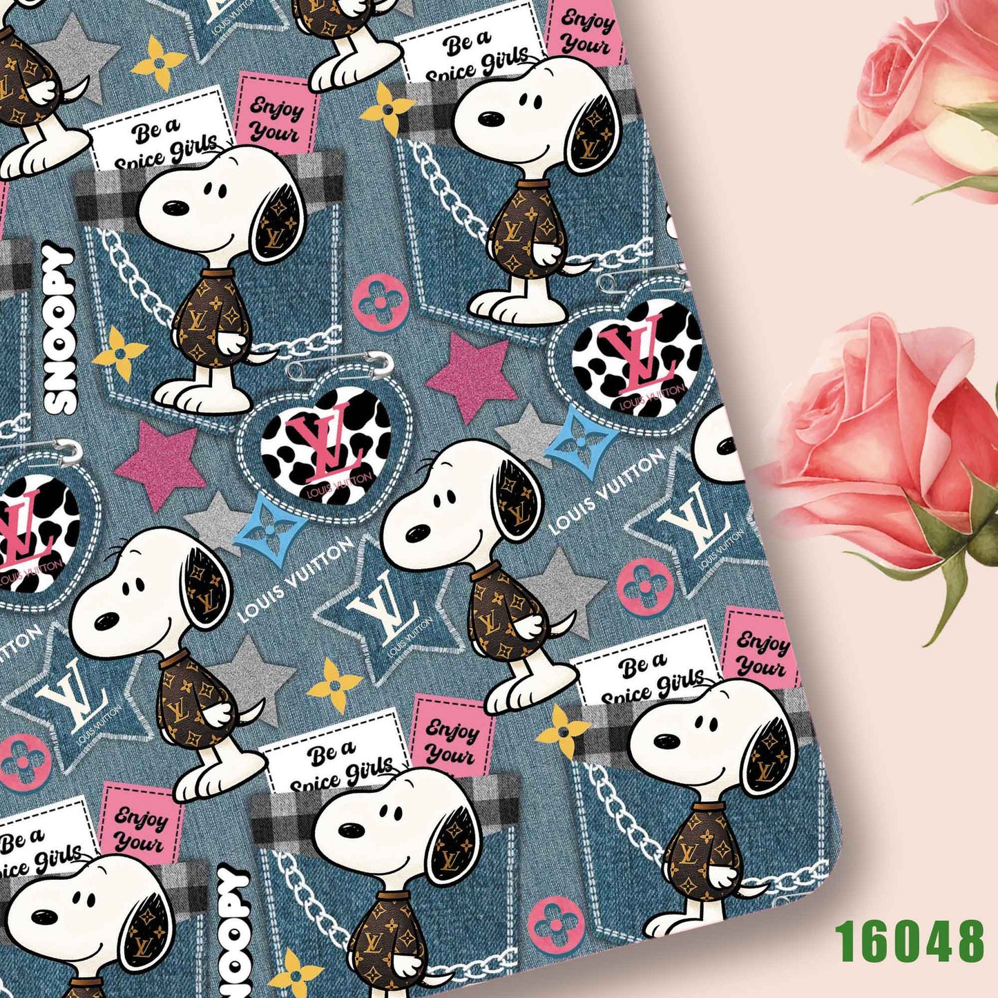 printed fabric 140x50cm16046