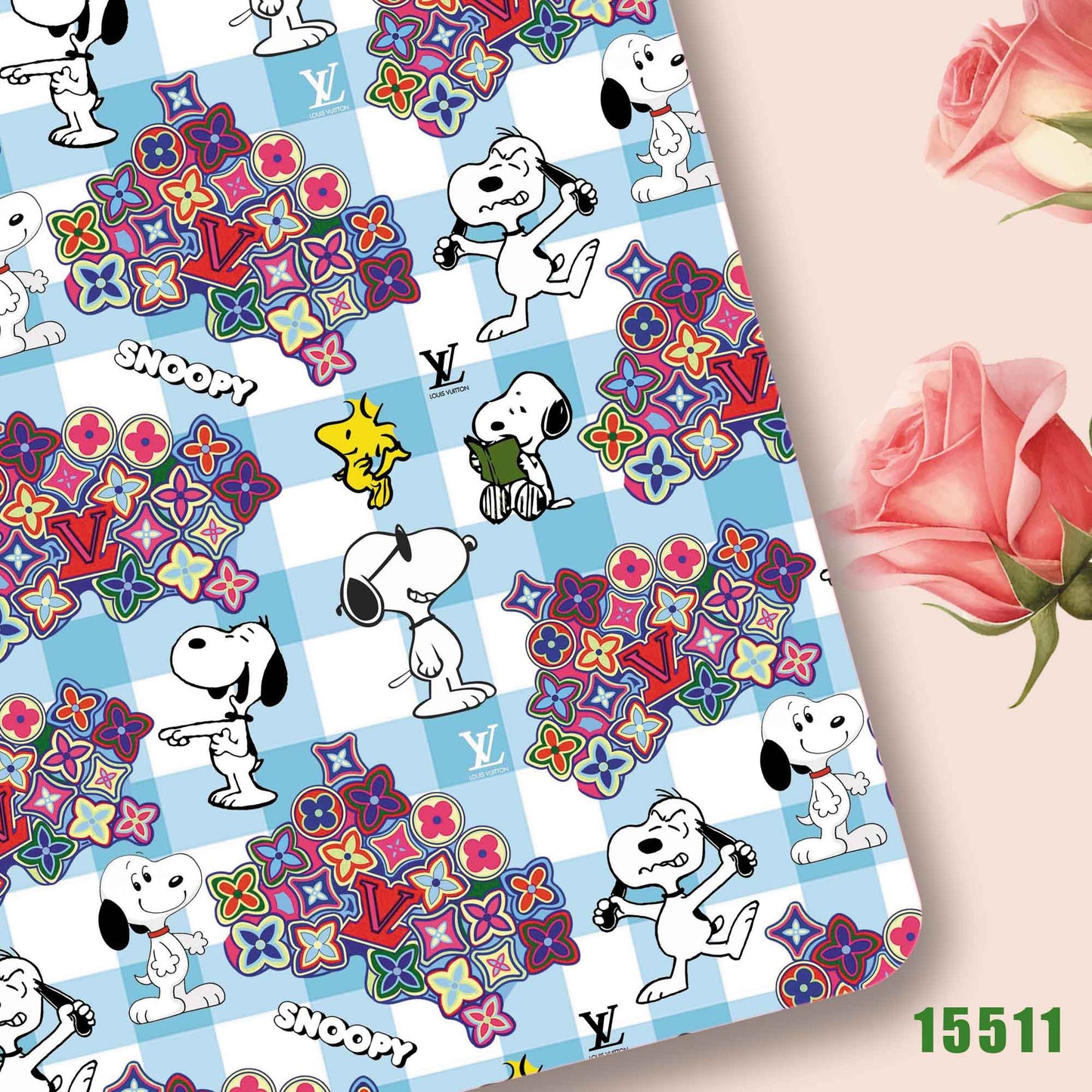 printed fabric 140x50cm15511