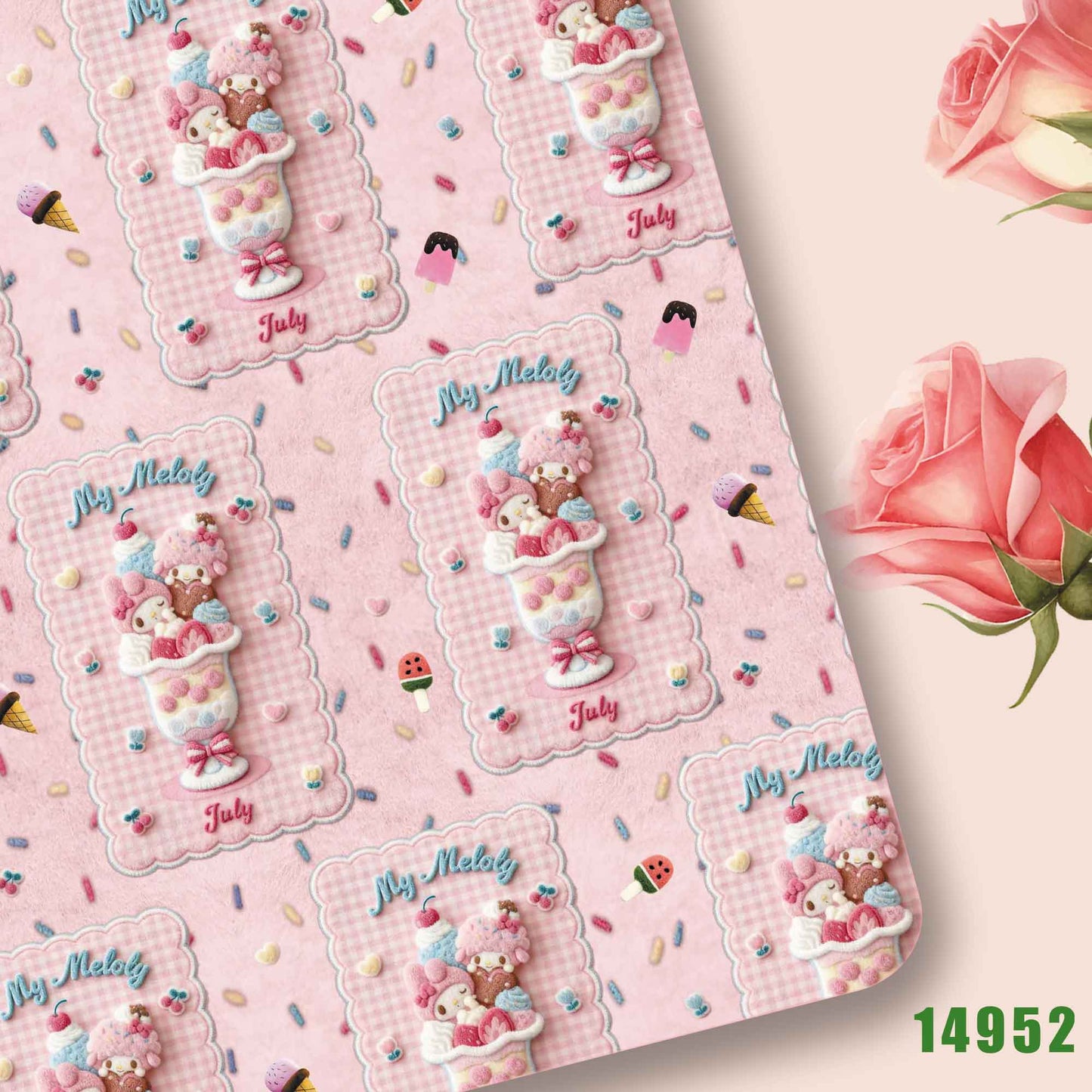 printed fabric 140x50cm14950