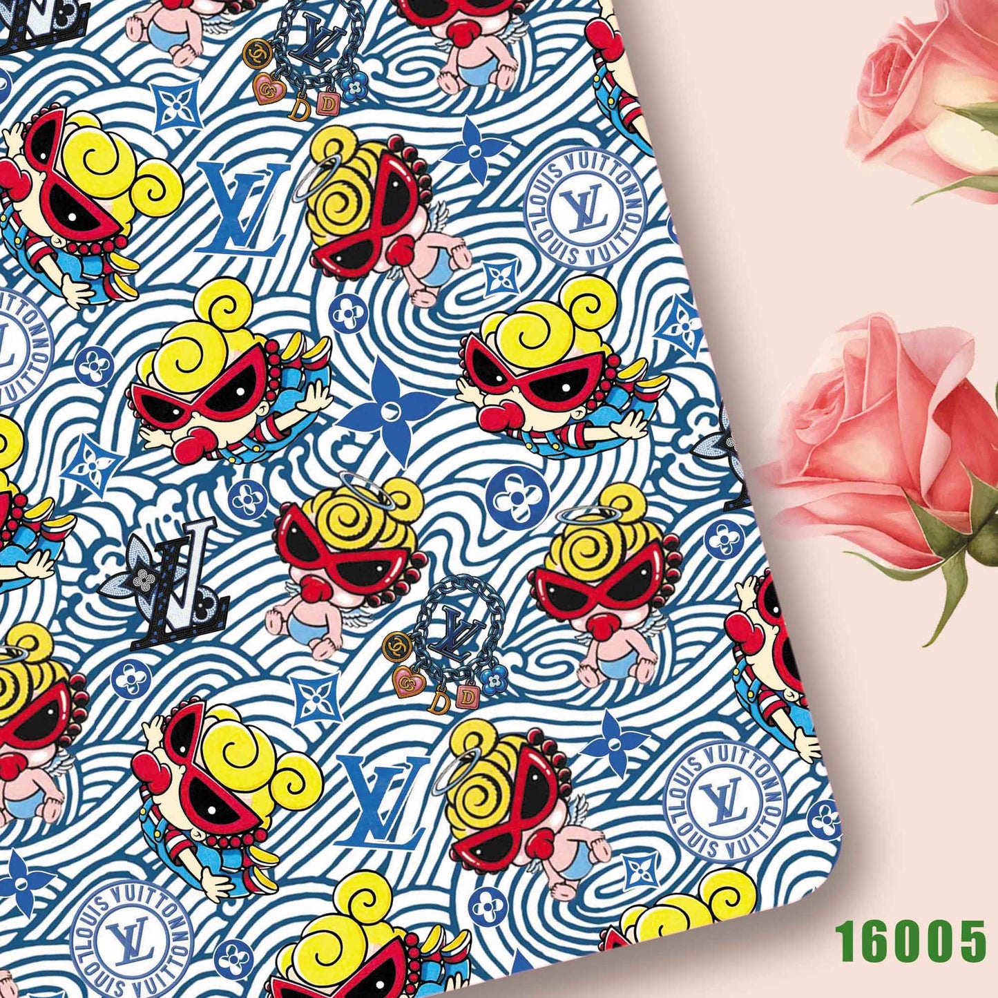 printed fabric 140x50cm16001