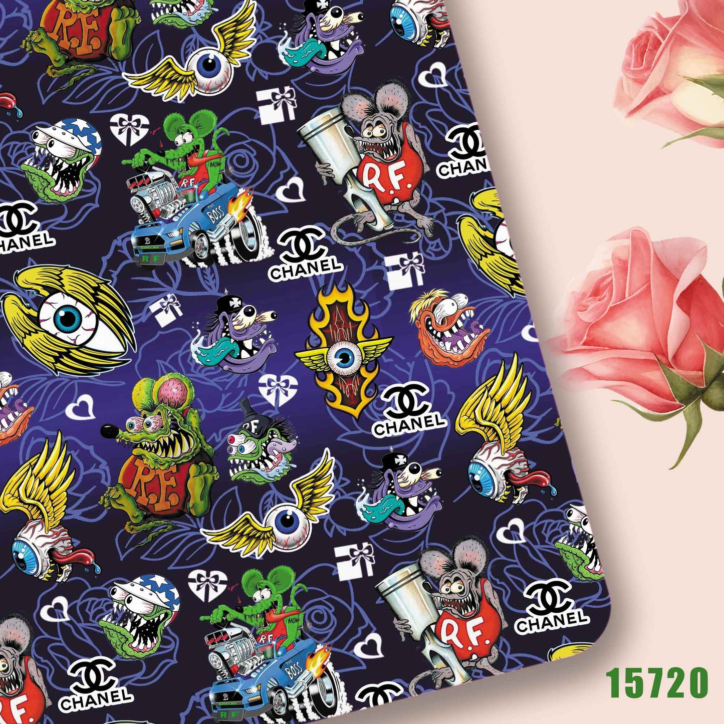 printed fabric 140x50cm15712