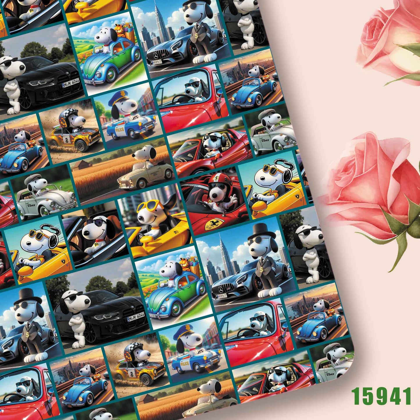 printed fabric 140x50cm15935