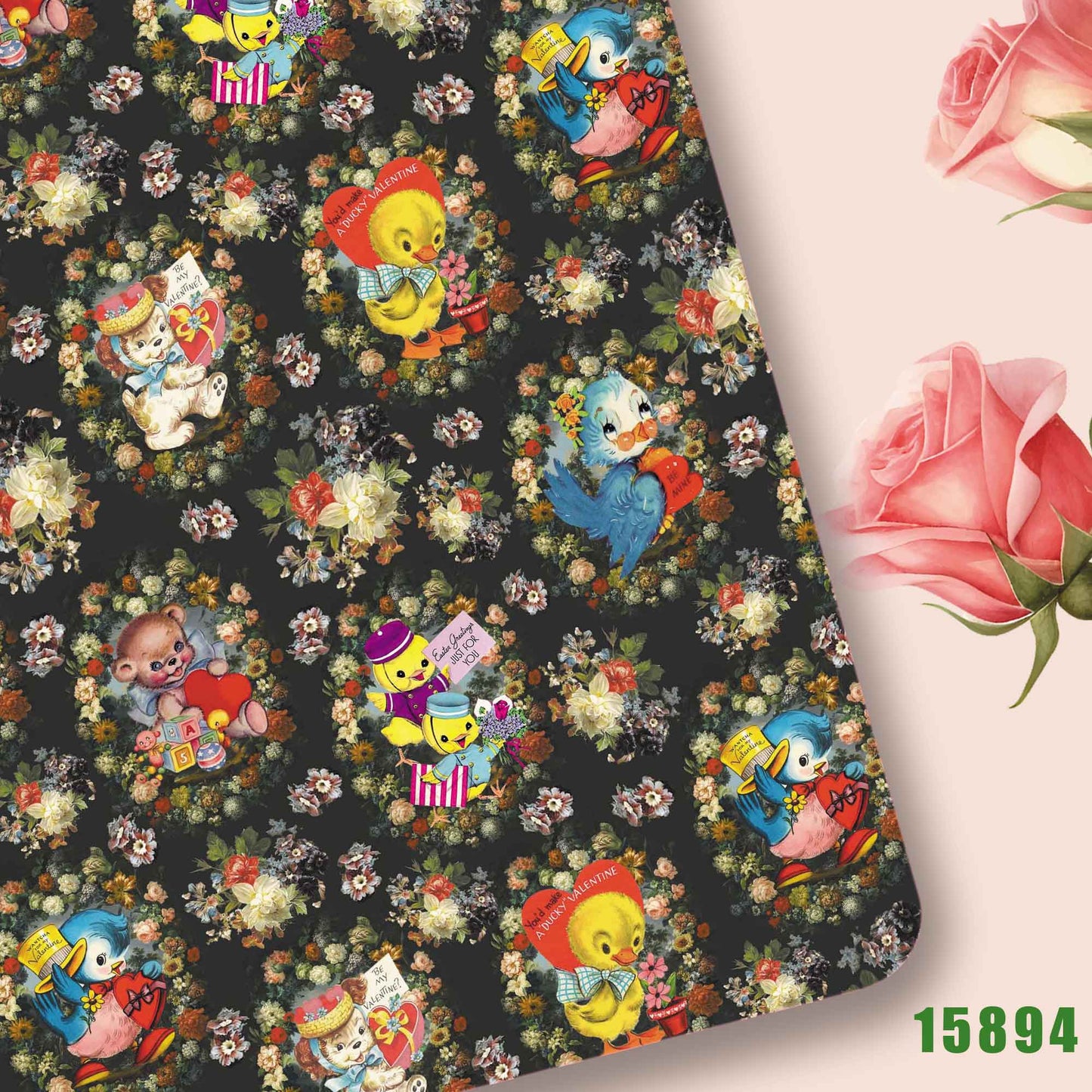 printed fabric 140x50cm15890