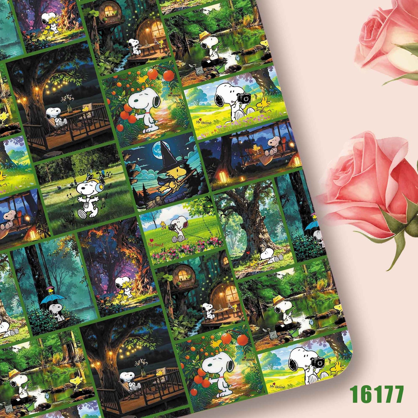 printed fabric 140x50cm16175