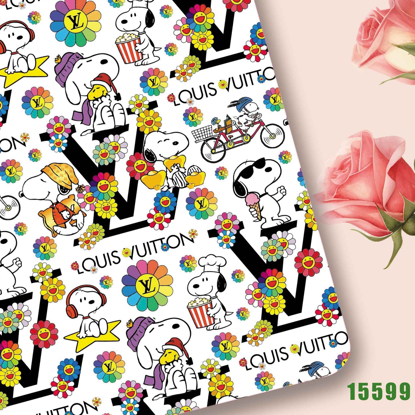 printed fabric 140x50cm15591
