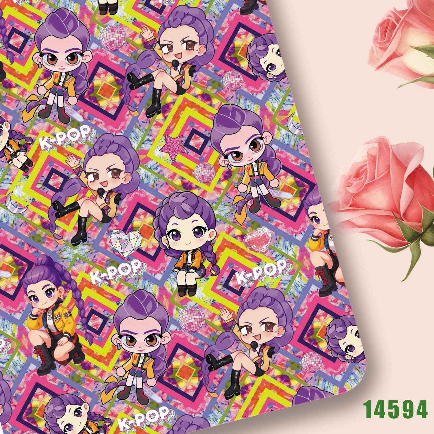 printed fabric 140x50cm