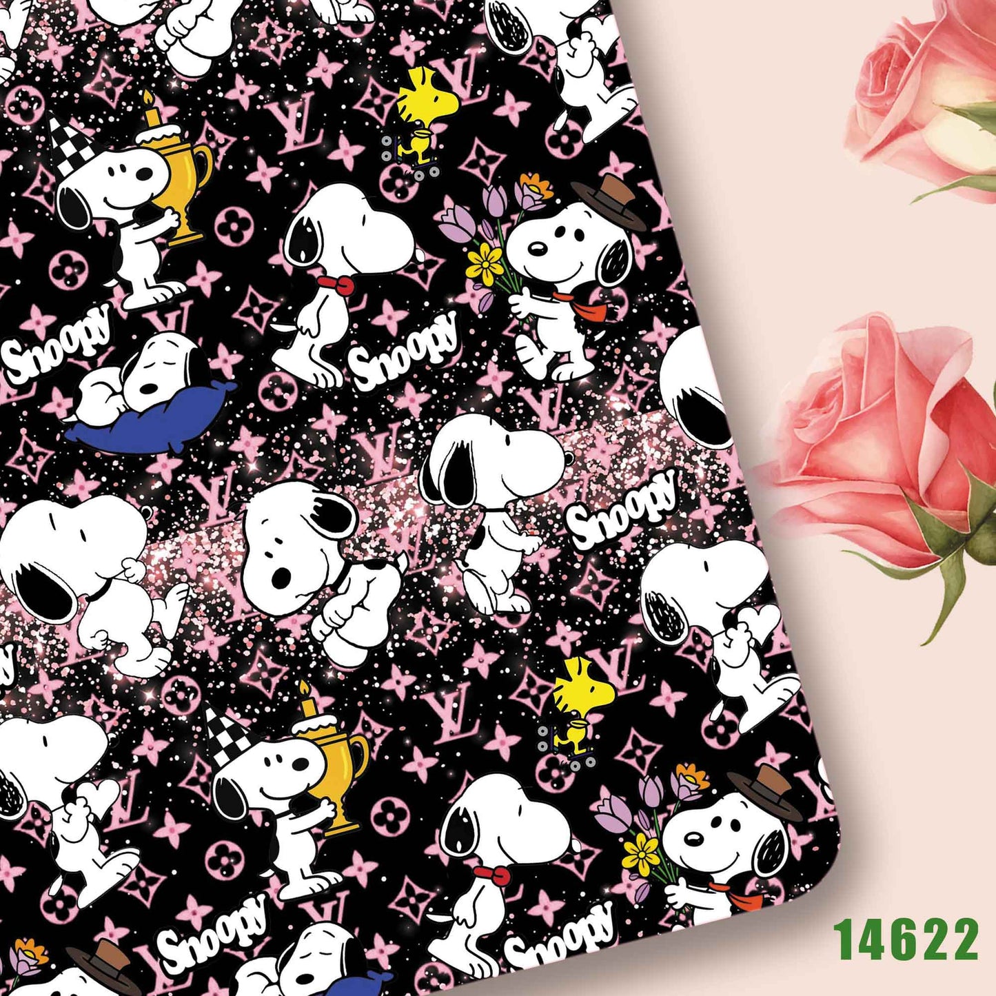 printed fabric 140x50cm14616