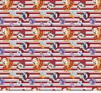 printed fabric 140x50cm