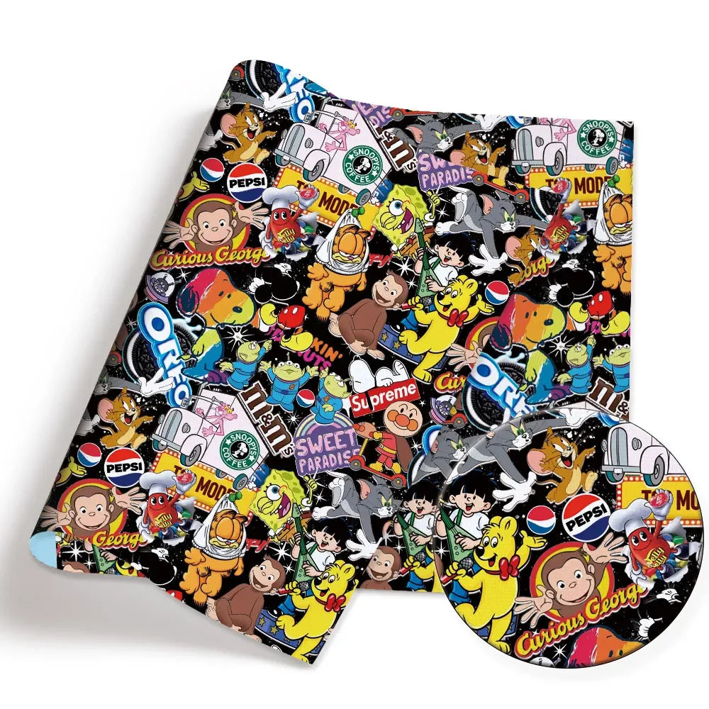 printed fabric 140x50cm