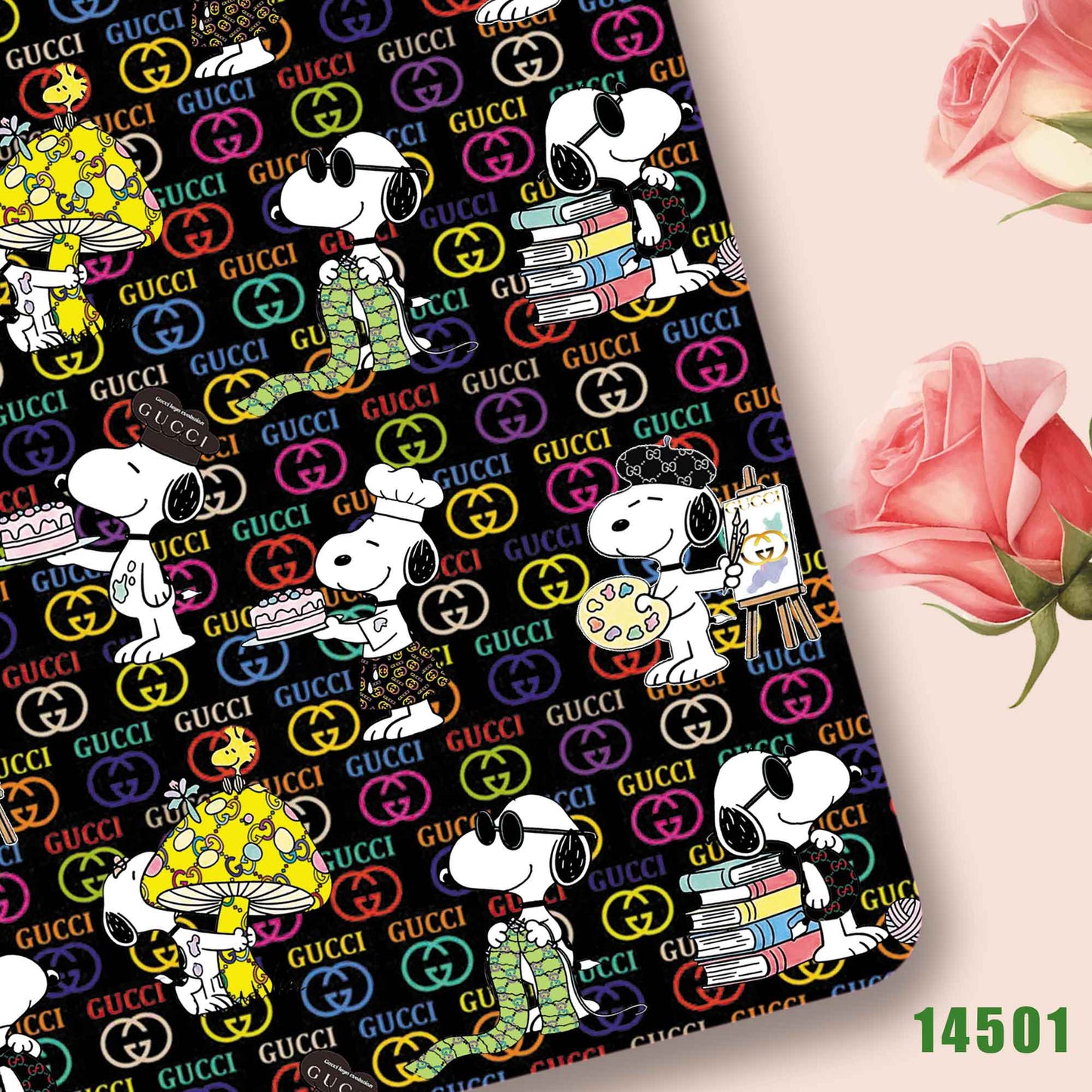 printed fabric 140x50cm14501