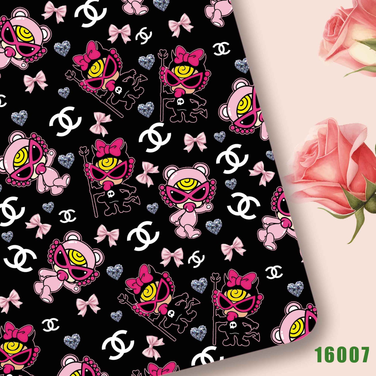 printed fabric 140x50cm16001