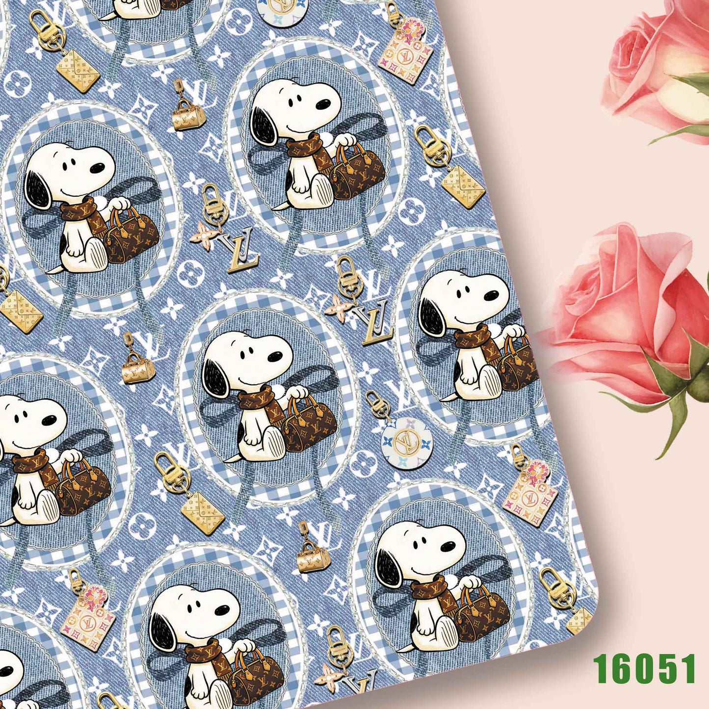 printed fabric 140x50cm16046