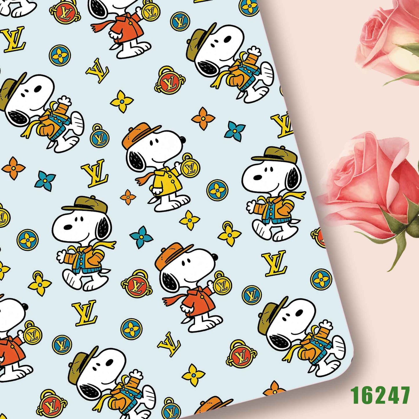 printed fabric 140x50cm16235