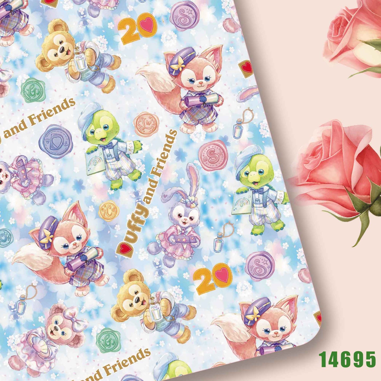 printed fabric 140x50cm14686