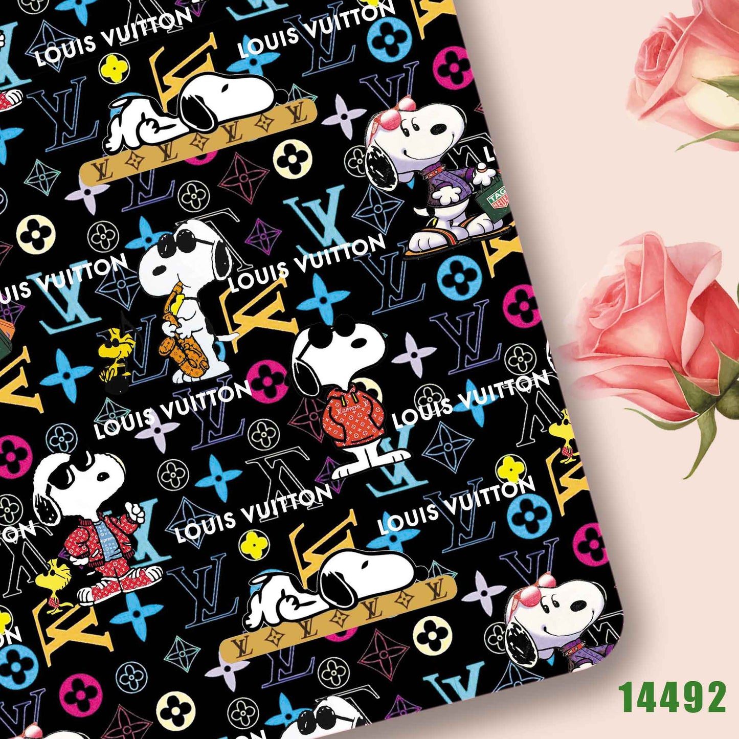 printed fabric 140x50cm14491