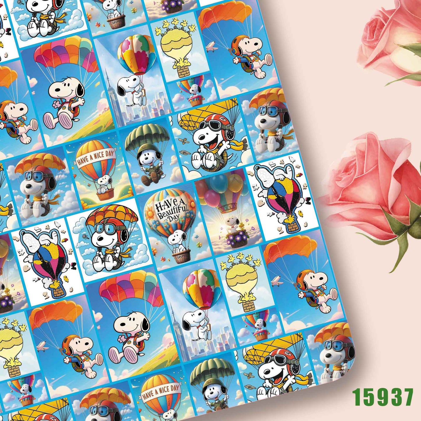 printed fabric 140x50cm15935