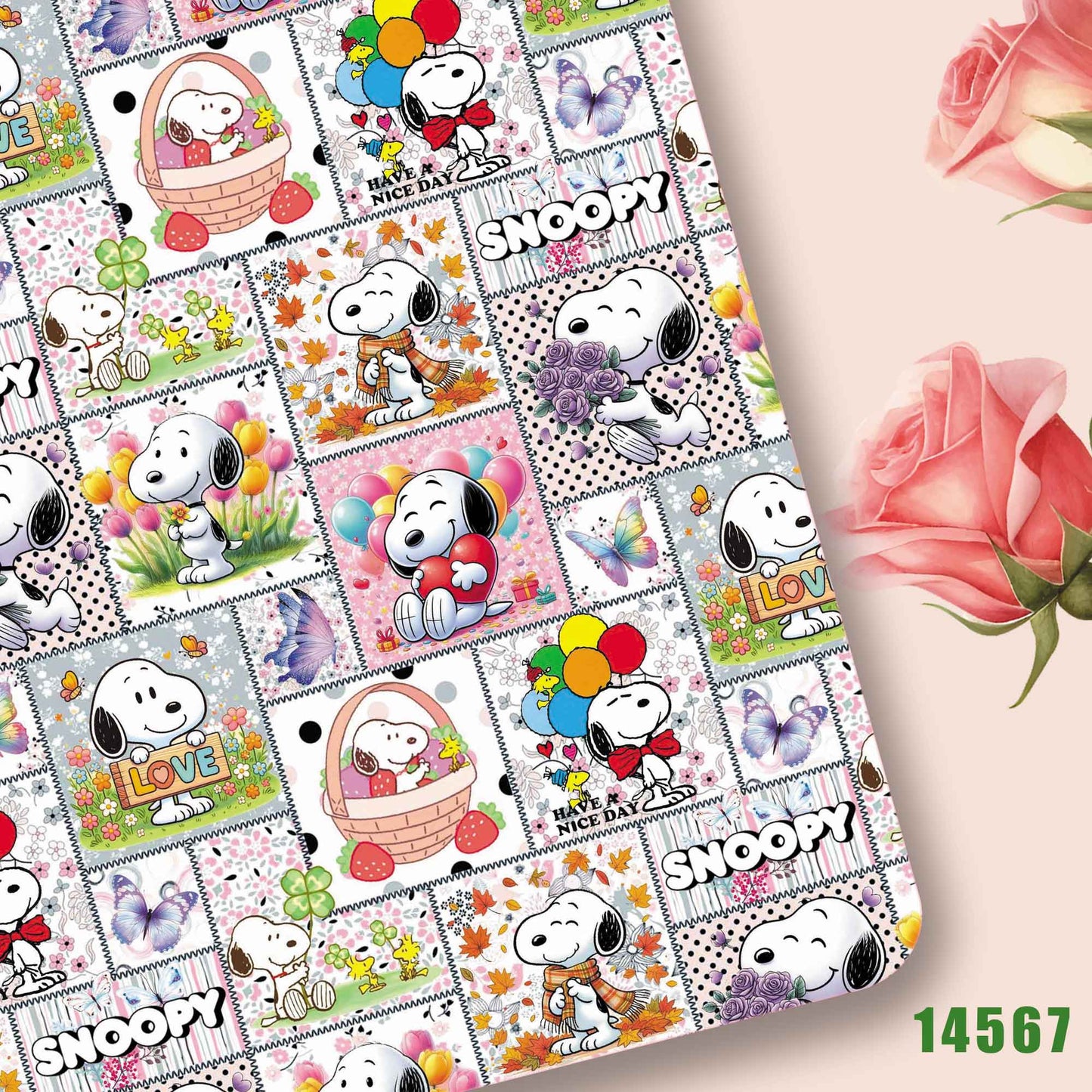 printed fabric 140x50cm14565