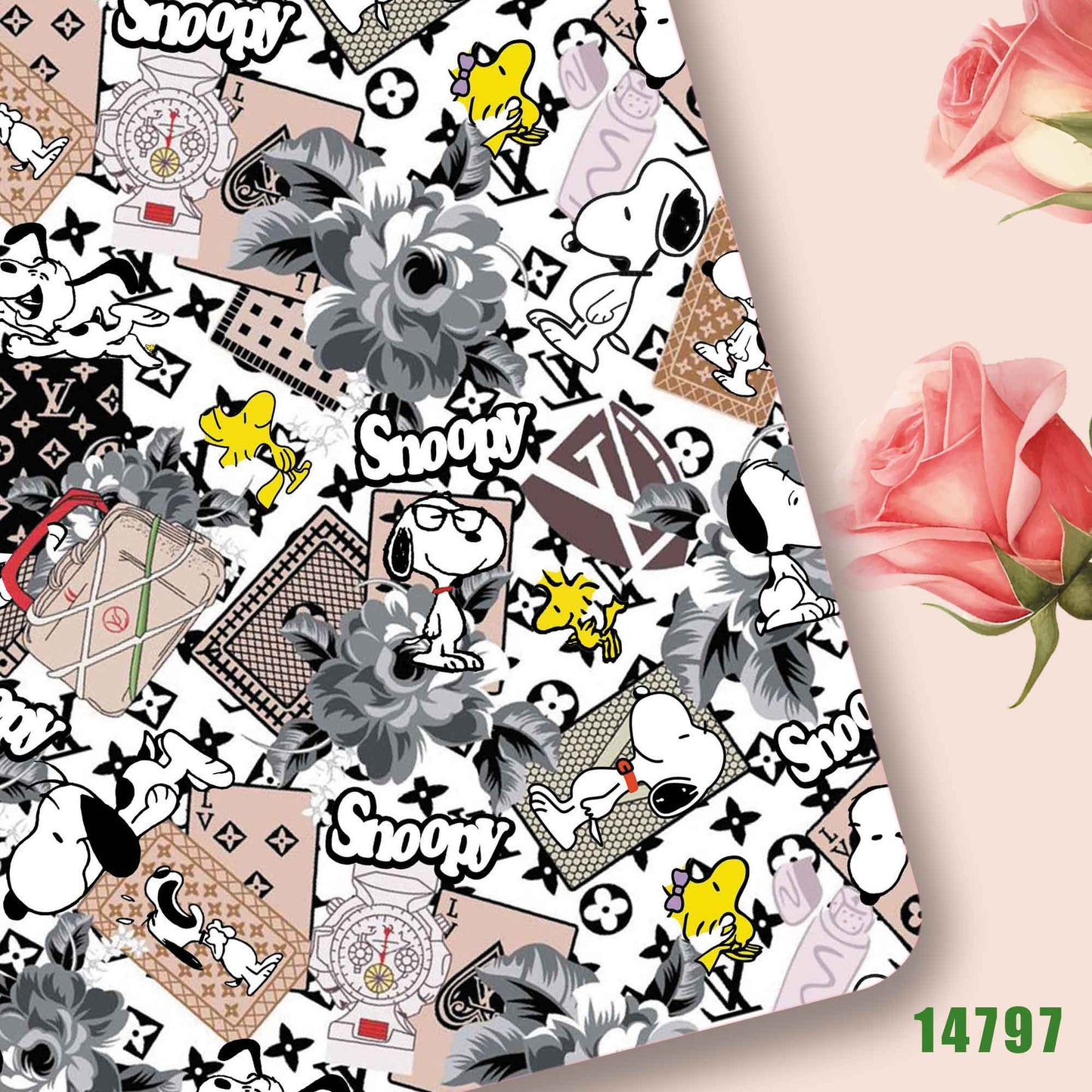printed fabric 140x50cm14789