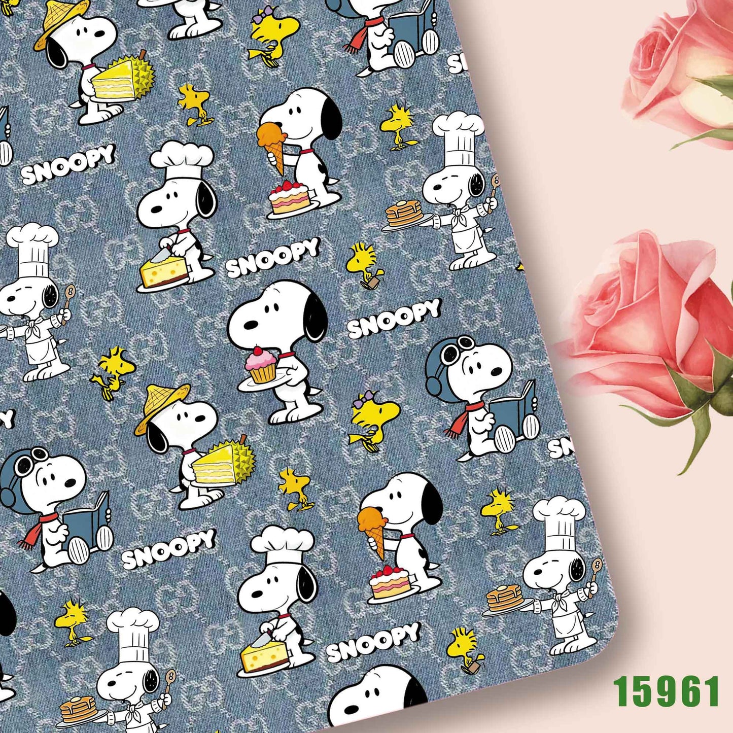 printed fabric 140x50cm15961