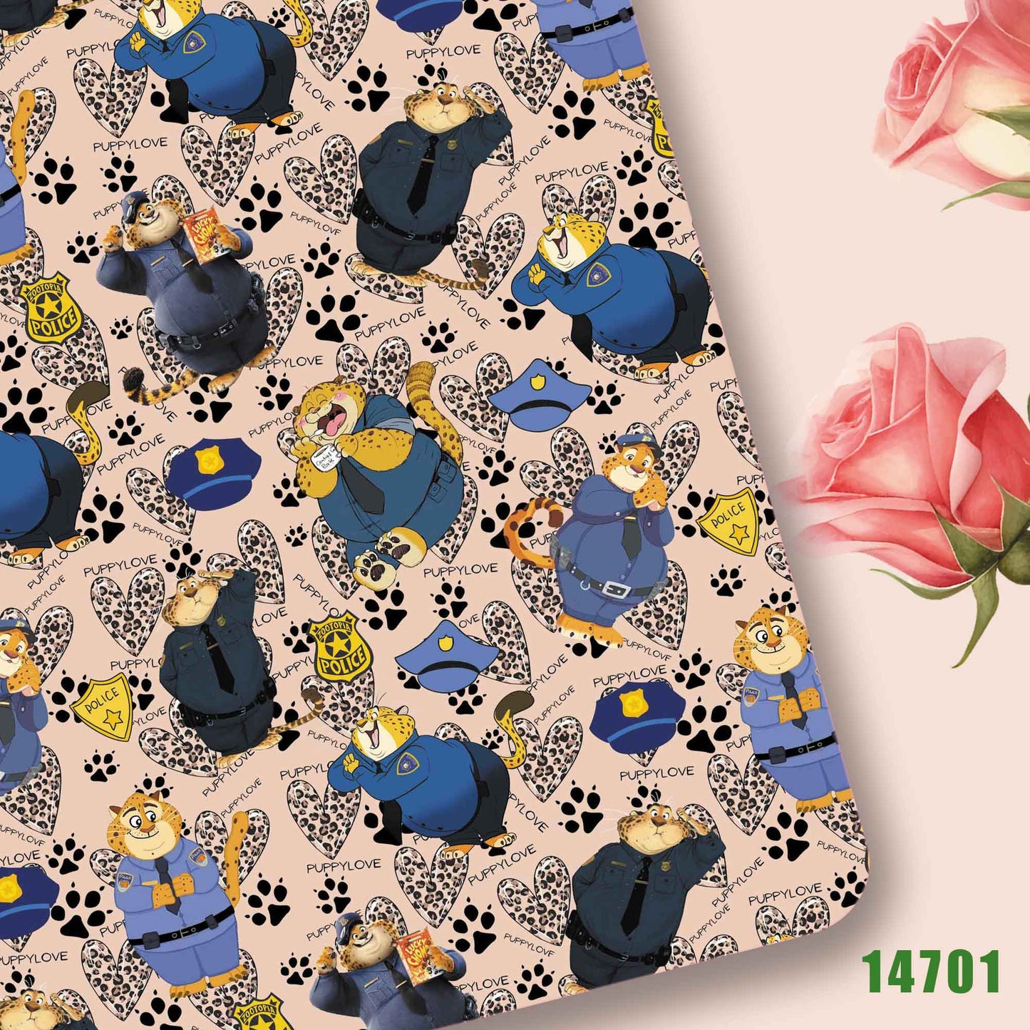 printed fabric 140x50cm14697