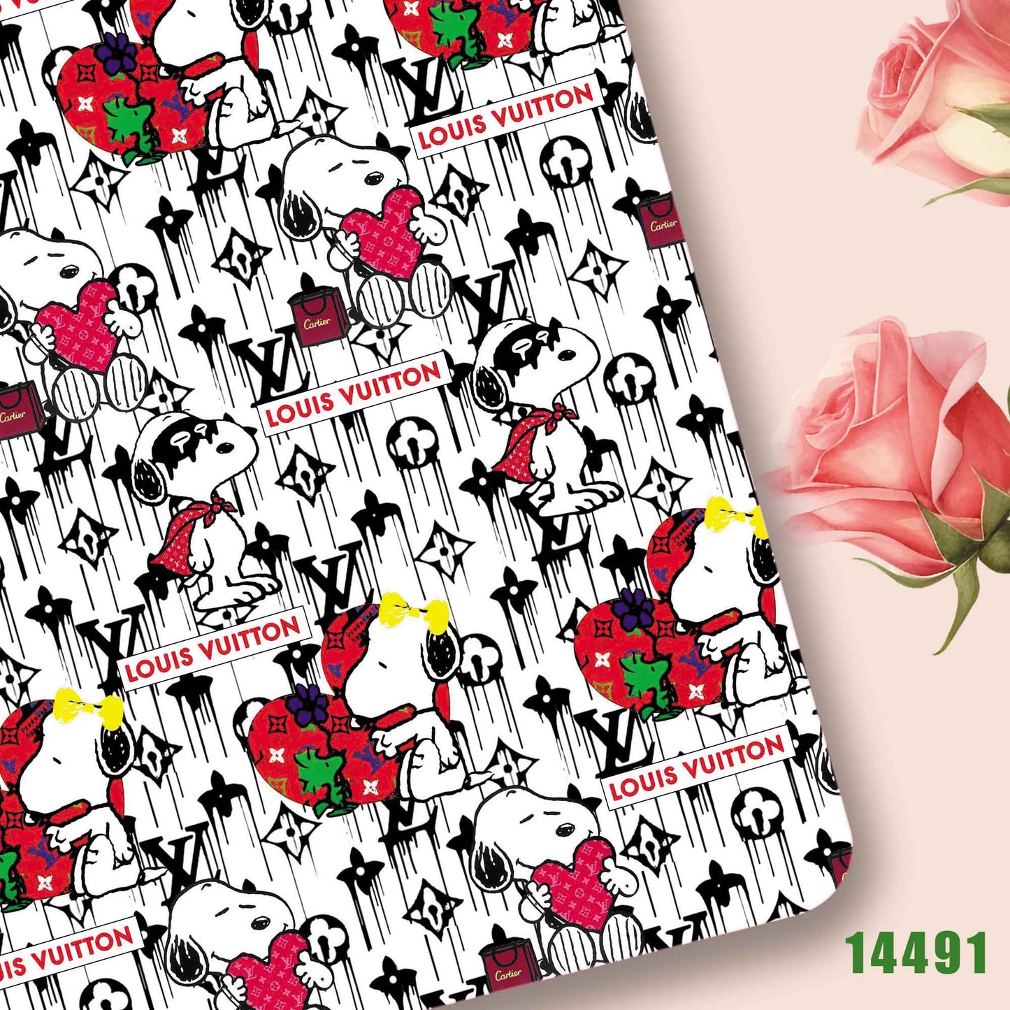 printed fabric 140x50cm14491