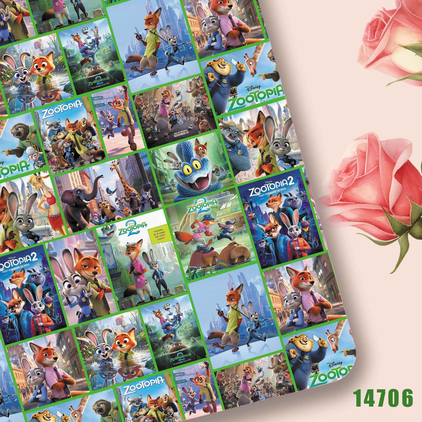 printed fabric 140x50cm14697