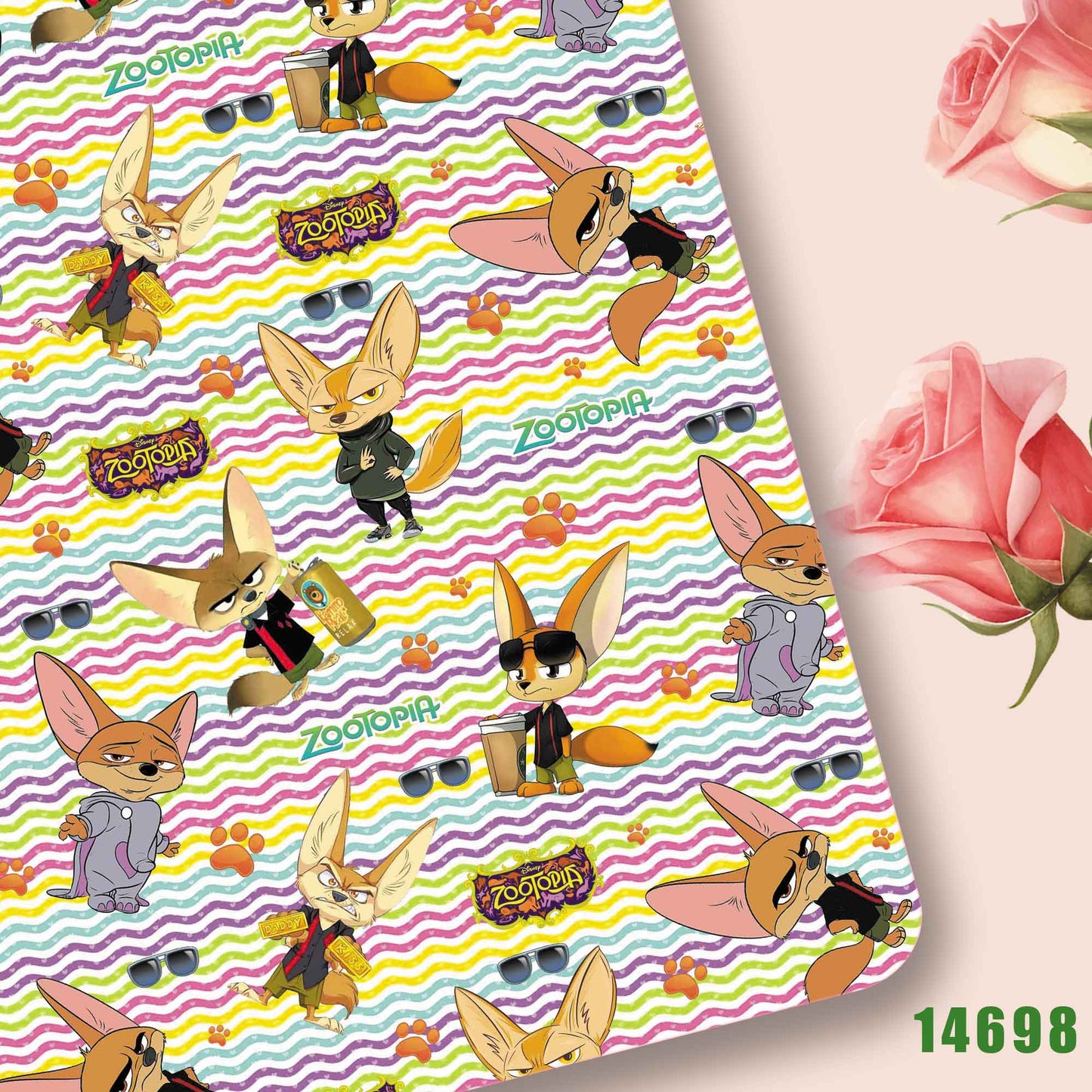 printed fabric 140x50cm14697