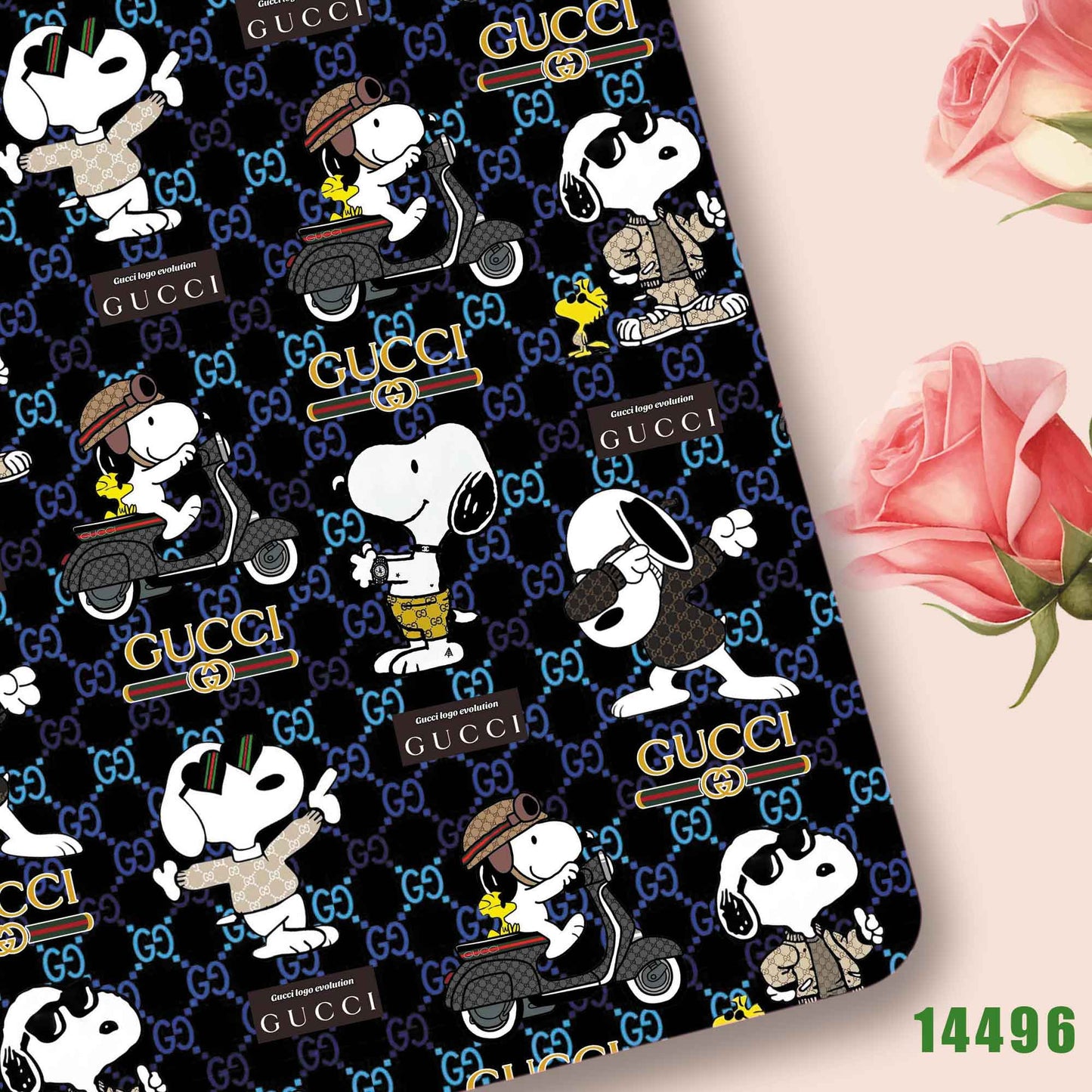 printed fabric 140x50cm14491