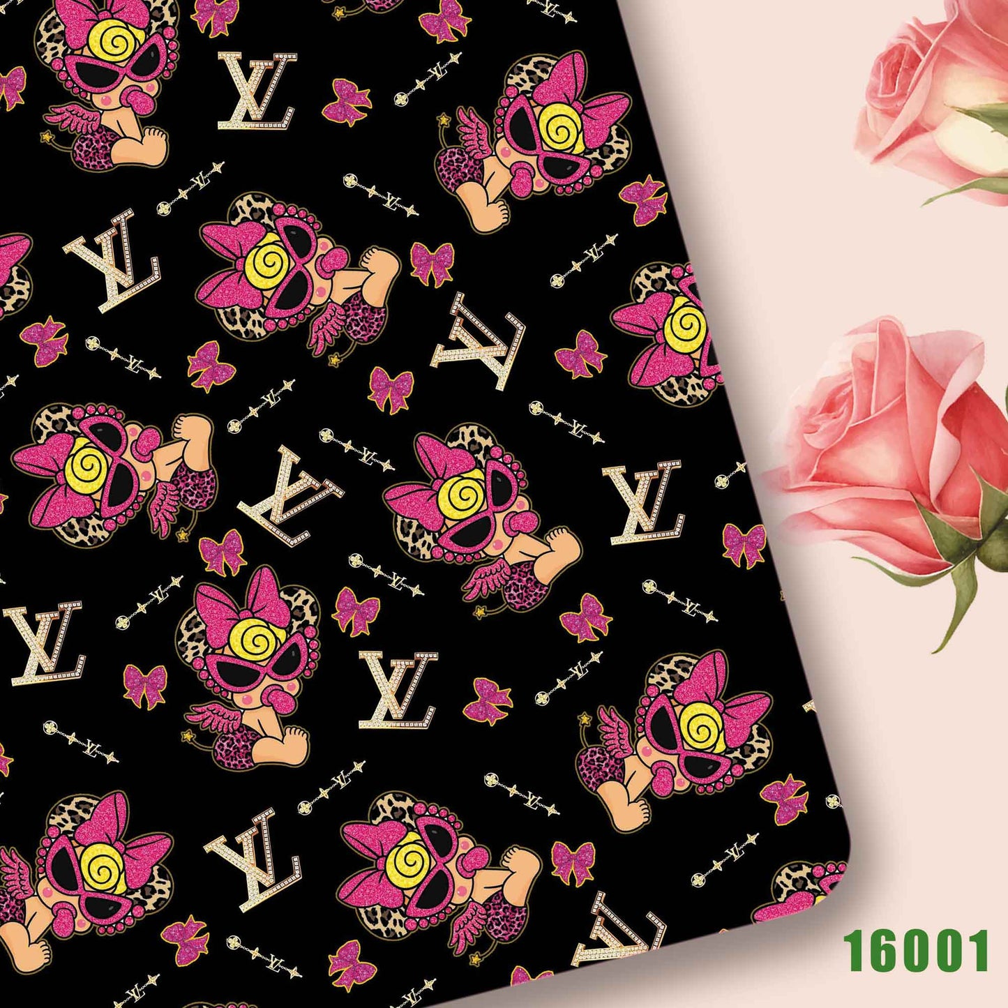 printed fabric 140x50cm16001